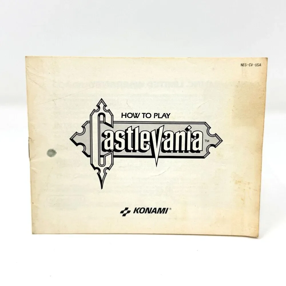 Castlevania Nintendo Entertainment System NES Game Cart With Manual Tested